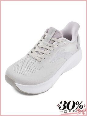 Wide Toe Road Running Shoes Slip On Zero Drop Cushioned Athletic Sneakers